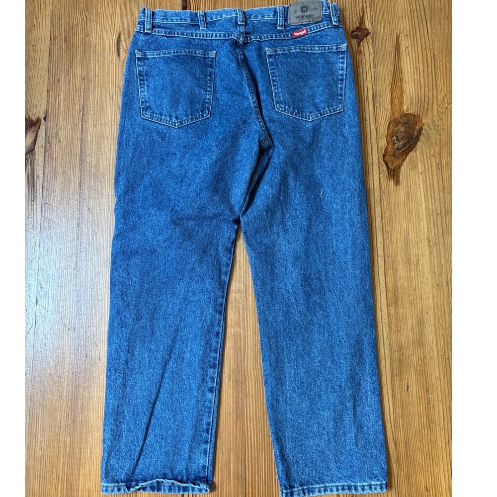 Wrangler Jeans Mens Blue Regular Fit Straight Leg Denim SIZE 36x29 - Picture 5 of 6
